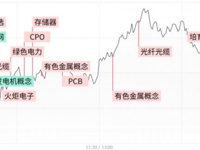 配資返點：【每日收評】創業板指震蕩走高漲超2.5%，CPO、光纖等AI硬件股卷土重來